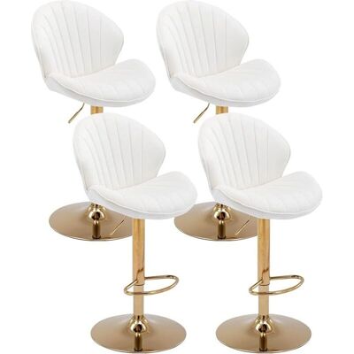 WAHSON Office Chairs - Set of 2 Velvet Bar Stools Adjustable Height WAHSON Office Chairs - Set of 2 Velvet Bar Stools Adjustable Height