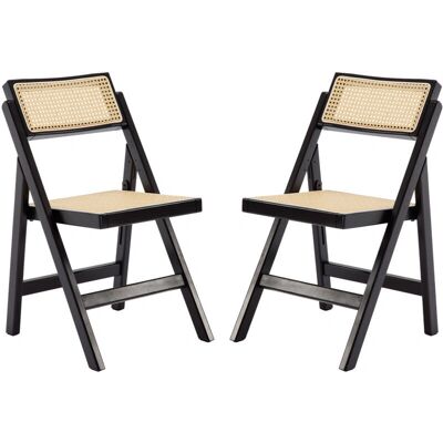 WAHSON - Sillas de comedor - Respaldo de ratán - Sillas WAHSON - Sillas de comedor - Respaldo de ratán - Sillas