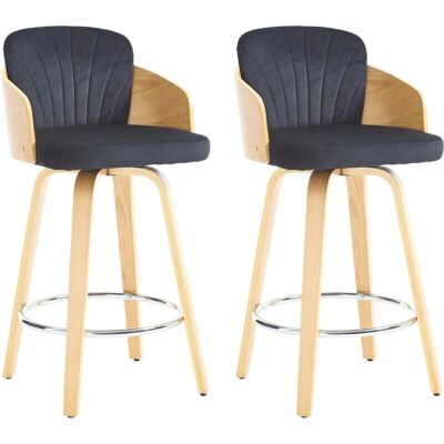 Wahson - Bar Stool - Velvet - Bar stools Wahson - Bar Stool - Velvet - Bar stools