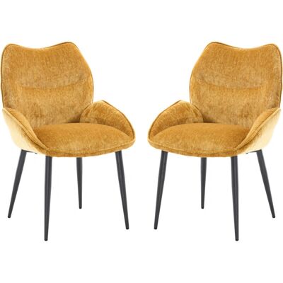 WAHSON - Dining Chairs 2-pack - Chenille - Chair WAHSON - Dining Chairs 2-pack - Chenille - Chair