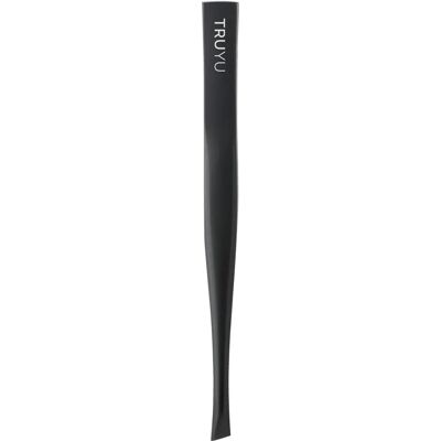 QVS Pinceau en acier inoxydable noir - Pointe diagonale pour sourcils - Publicité QVS Pinceau en acier inoxydable noir - Pointe diagonale pour sourcils - Publicité