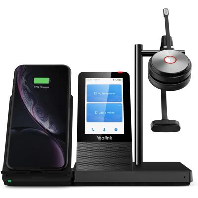 Cuffie UC mono Yealink WH66 - Bluetooth, USB Type-A, Base di ricarica Cuffie UC mono Yealink WH66 - Bluetooth, USB Type-A, Base di ricarica