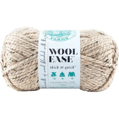 Lion Brand - Wool-Ease Thick Quick - Oatmeal - Bulky - Yarn Lion Brand - Wool-Ease Thick Quick - Oatmeal - Bulky - Yarn
