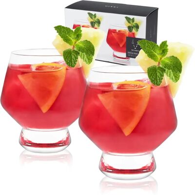 Viski Raye: Kristall Cocktailgläser - 8 Unzen, 2 Stück Viski Raye: Kristall Cocktailgläser - 8 Unzen, 2 Stück