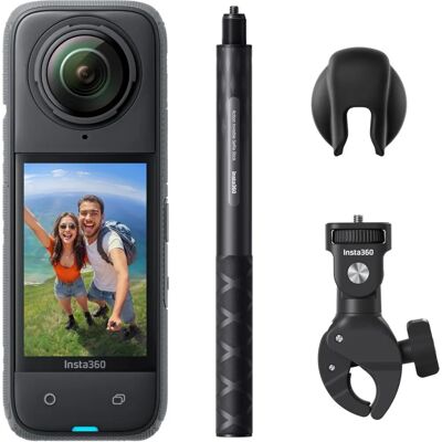 Insta360 X4 Câmera de ação à prova d'água 8K - Vídeo 360°, Selfie Stick invisível Insta360 X4 Câmera de ação à prova d'água 8K - Vídeo 360°, Selfie Stick invisível