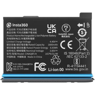 Insta360 X3 Battery - Action Sports Camera Accessory Insta360 X3 Battery - Action Sports Camera Accessory