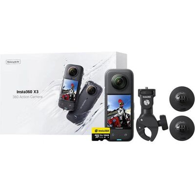 Insta360 X3 Motorrad-Kit - 5,7K HDR Video, Waterproof, Stabilizer Insta360 X3 Motorrad-Kit - 5,7K HDR Video, Waterproof, Stabilizer