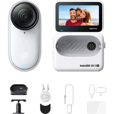 Insta360 GO 3S 4K Pequena Suporte de Vídeo Portátil - Câmera, Sem Mãos Insta360 GO 3S 4K Pequena Suporte de Vídeo Portátil - Câmera, Sem Mãos