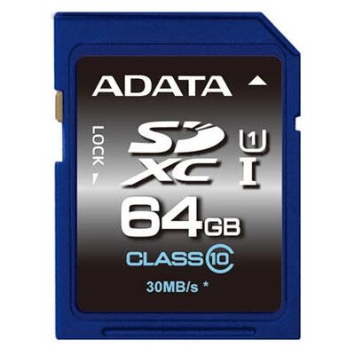 Karta pamięci ADATA 64GB UHS Klasa 10 Karta pamięci ADATA 64GB UHS Klasa 10