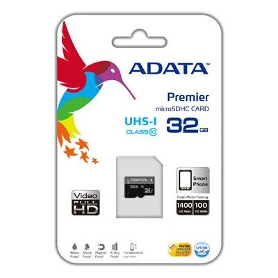 ADATA Premier microSDHC UHS-I U1 Class10 32GB - microSDHC-Karte ADATA Premier microSDHC UHS-I U1 Class10 32GB - microSDHC-Karte