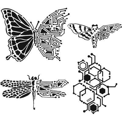 The Crafters Workshop 12x12 Stencil Naturens Kretslopp - Stencil The Crafters Workshop 12x12 Stencil Naturens Kretslopp - Stencil
