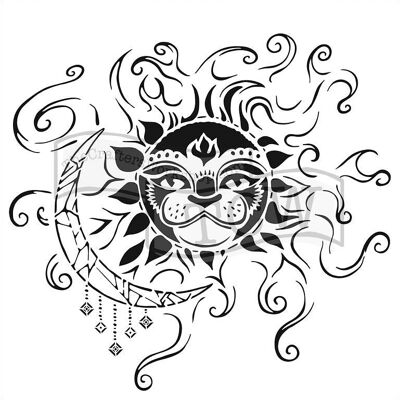 The Crafters Workshop 6x6 Sun Moon Stencil The Crafters Workshop 6x6 Sun Moon Stencil
