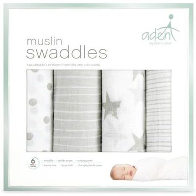 aden + anais Dusty Babydecke 112x112cm - Babydecke aden + anais Dusty Babydecke 112x112cm - Babydecke