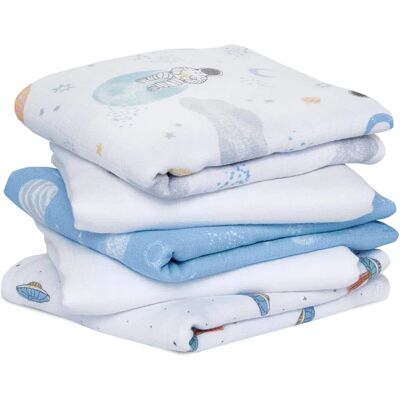 Aden + Anais Baumwoll Muslin 5er-Set - Natur Aden + Anais Baumwoll Muslin 5er-Set - Natur
