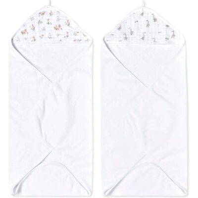 aden + anais Essentials Dino Jungle Kapuzenhandtücher - Handtuch aden + anais Essentials Dino Jungle Kapuzenhandtücher - Handtuch
