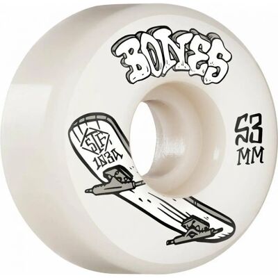 Bones V1 Skateboardhjul - 53mm - Hållbara, Snabba, 103A Bones V1 Skateboardhjul - 53mm - Hållbara, Snabba, 103A