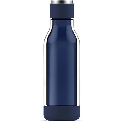 Asobu GT50 Bleu 500ml Bouteille en verre à double paroi - Bouteille d'eau - Publicité Asobu GT50 Bleu 500ml Bouteille en verre à double paroi - Bouteille d'eau - Publicité