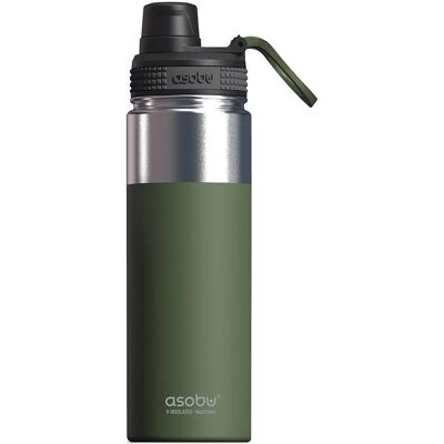 Bouteille Thermos Alpine Flask 530ml Vert - Pour Sports & Voyage - Publicité Bouteille Thermos Alpine Flask 530ml Vert - Pour Sports & Voyage - Publicité