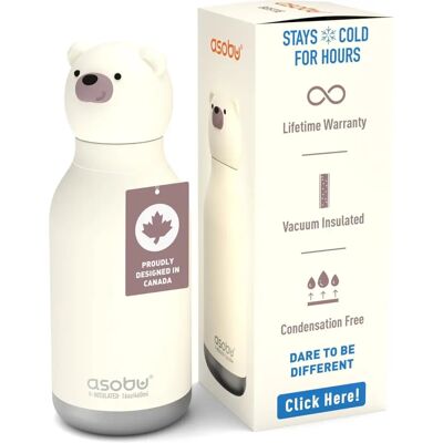 Bouteille Thermos Bestie Teddy Bear - 460 ml pour enfants - Publicité Bouteille Thermos Bestie Teddy Bear - 460 ml pour enfants - Publicité
