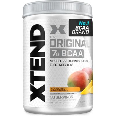 Scivation XTEND Mango BCAA Proszek - 7g, Elektrolyty, Fitness Scivation XTEND Mango BCAA Proszek - 7g, Elektrolyty, Fitness