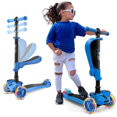 Hurtle Kinderscooter - LED-Leuchten, Verstellbarer Lean-to-Steer, Faltbarer Sitz - Sicherheit beim Fahren Hurtle Kinderscooter - LED-Leuchten, Verstellbarer Lean-to-Steer, Faltbarer Sitz - Sicherheit beim Fahren