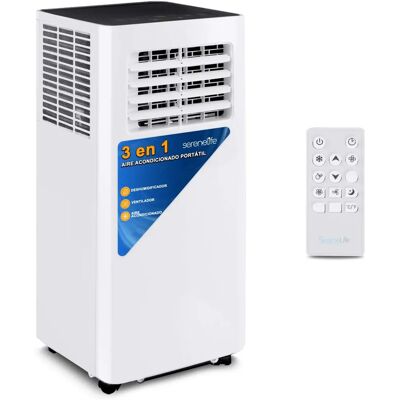 SereneLife SLPAC905WEU Condizionatore Mobile 3-in-1 - 9000 BTU/h - 46m² - A - Deumidificatore+Ventilatore SereneLife SLPAC905WEU Condizionatore Mobile 3-in-1 - 9000 BTU/h - 46m² - A - Deumidificatore+Ventilatore
