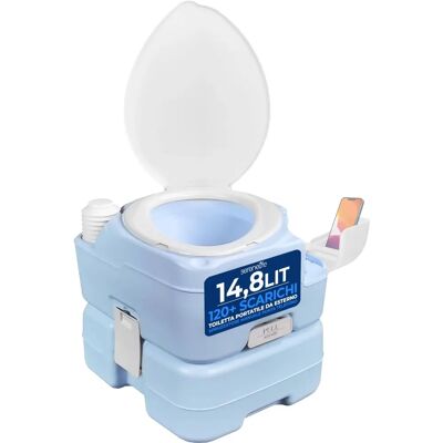 SereneLife SLCATL220 Toiletta portatile - 15L - Blu SereneLife SLCATL220 Toiletta portatile - 15L - Blu
