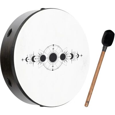 Sonic Energy RD14DWB-SH Tambour Rituel Énergétique - Phases de la Lune - Publicité Sonic Energy RD14DWB-SH Tambour Rituel Énergétique - Phases de la Lune - Publicité