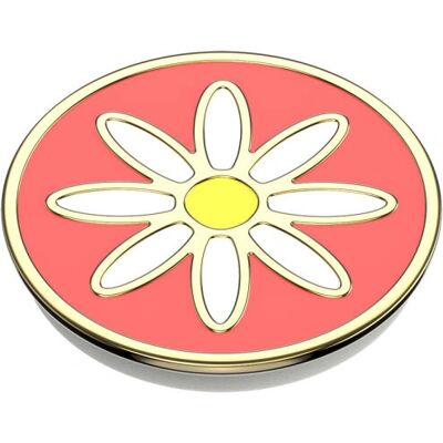 PopSockets Enamel Quaint Daisy Coral - Telefonhållare PopSockets Enamel Quaint Daisy Coral - Telefonhållare
