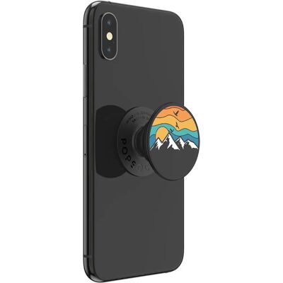 PopSockets PopGrip Mountain High Negro - Accesorio para teléfono PopSockets PopGrip Mountain High Negro - Accesorio para teléfono