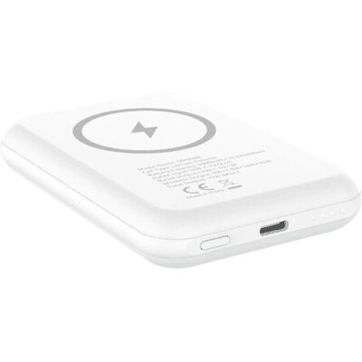 Power Bank Energizer QM5000 5000mAh Carregamento Sem Fio Branco - Power Bank Power Bank Energizer QM5000 5000mAh Carregamento Sem Fio Branco - Power Bank