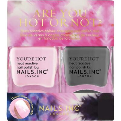 Nails Inc Are You Hot Or Not? Thermochromic Nail Polish Duo - Multi Nails Inc Are You Hot Or Not? Thermochromic Nail Polish Duo - Multi