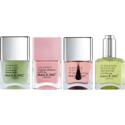Nails Inc Nail Polish Set - Hydrating & Strengthening - at Home Manicure Nails Inc Nail Polish Set - Hydrating & Strengthening - at Home Manicure