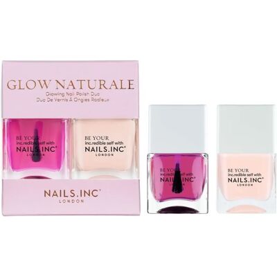 Nails Inc Glow Naturale Duo - Glanzende nagellakset Nails Inc Glow Naturale Duo - Glanzende nagellakset