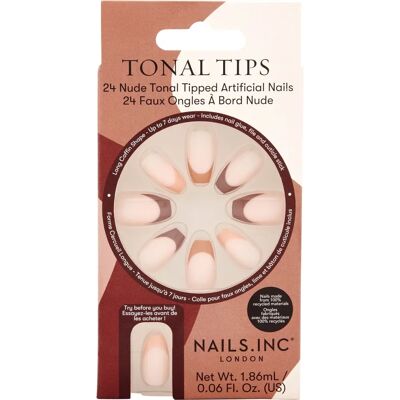 Nails Inc Pro Tonal Tips Manucure Française Nude - Faux Ongles Nails Inc Pro Tonal Tips Manucure Française Nude - Faux Ongles