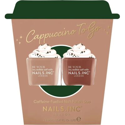 Nails Inc. Cappuccino To Go Nail Polish Duo - Nail Polish Set - Nude, Dark Brown Nails Inc. Cappuccino To Go Nail Polish Duo - Nail Polish Set - Nude, Dark Brown