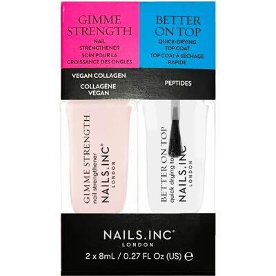 Nails.INC Mini Nail Treatment Duo - Nail Polish & Strengthener Set Nails.INC Mini Nail Treatment Duo - Nail Polish & Strengthener Set