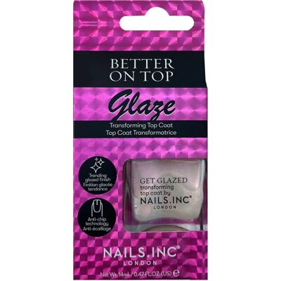 Nails Inc. Better on Top Glaze - Top Coat de Uscare Rapidă 14 ml Nails Inc. Better on Top Glaze - Top Coat de Uscare Rapidă 14 ml
