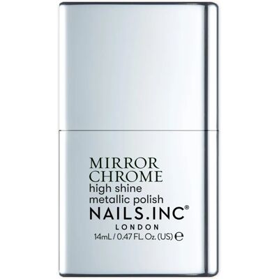 Nails Inc. Silver Serve Mirror Chrome Nail Polish - Nail Type Nails Inc. Silver Serve Mirror Chrome Nail Polish - Nail Type