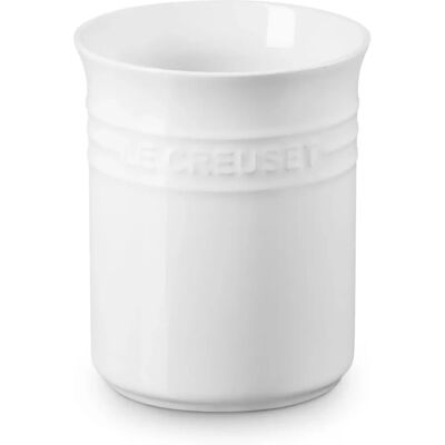 Le Creuset Jarrón Pequeño de Utensilios de Cocina en Blanco - Jarrón Utensilios Le Creuset Jarrón Pequeño de Utensilios de Cocina en Blanco - Jarrón Utensilios