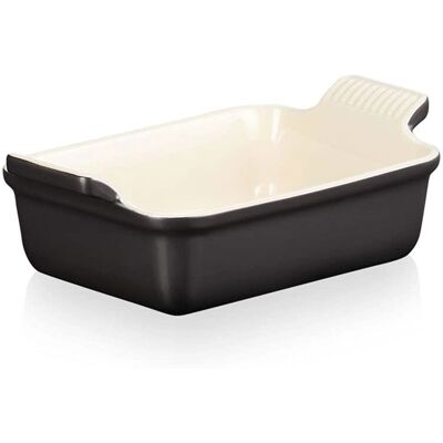 Le Creuset Plat Rectangulaire Heritage Noire Matte 19cm - Dish Le Creuset Plat Rectangulaire Heritage Noire Matte 19cm - Dish