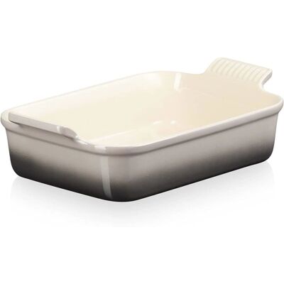 Le Creuset Plat Rectangulaire en Faïence 26cm - Flint Le Creuset Plat Rectangulaire en Faïence 26cm - Flint