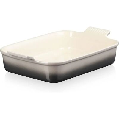 Le Creuset Flint Stoneware Large 32cm Heritage Rectangular Dish - Stoneware Dish Le Creuset Flint Stoneware Large 32cm Heritage Rectangular Dish - Stoneware Dish