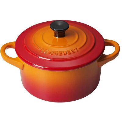 Le Creuset Mini Caçarola em Pedra Laranja - Frigideira Le Creuset Mini Caçarola em Pedra Laranja - Frigideira
