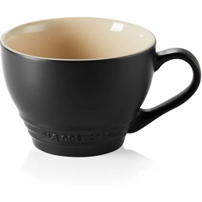 Le Creuset Zwarte Steenware Grote Mok - Mok Le Creuset Zwarte Steenware Grote Mok - Mok