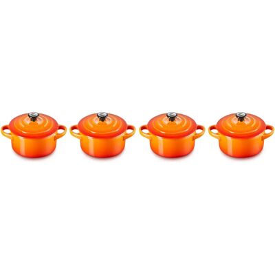Le Creuset Mini Cocotte Orange - Mini Cocotte Le Creuset Mini Cocotte Orange - Mini Cocotte