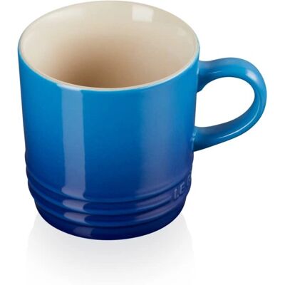 Le Creuset Azure Blau Steinzeug Cappuccino Tasse - Kaffee Le Creuset Azure Blau Steinzeug Cappuccino Tasse - Kaffee