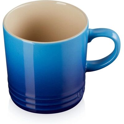 Le Creuset Steingut Tasse - Azurblau - 350ml - Becher Le Creuset Steingut Tasse - Azurblau - 350ml - Becher