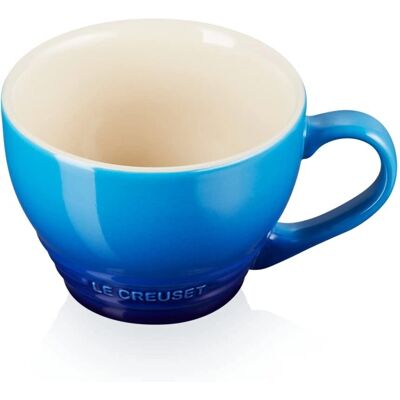 Le Creuset Azure Steingut Großbecher - 400ml, Langlebig, Stilvoll Le Creuset Azure Steingut Großbecher - 400ml, Langlebig, Stilvoll