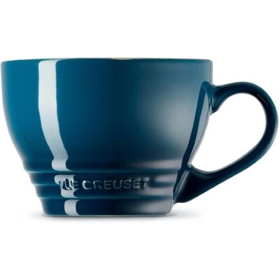 Le Creuset Deep Teal Steingut Groß Tasse - Becher Le Creuset Deep Teal Steingut Groß Tasse - Becher